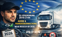 Featured image of post ADDW, Fahrerüberwachung und EU-Verordnung 2019/2144: Was ab 2026 wirklich Pflicht wird