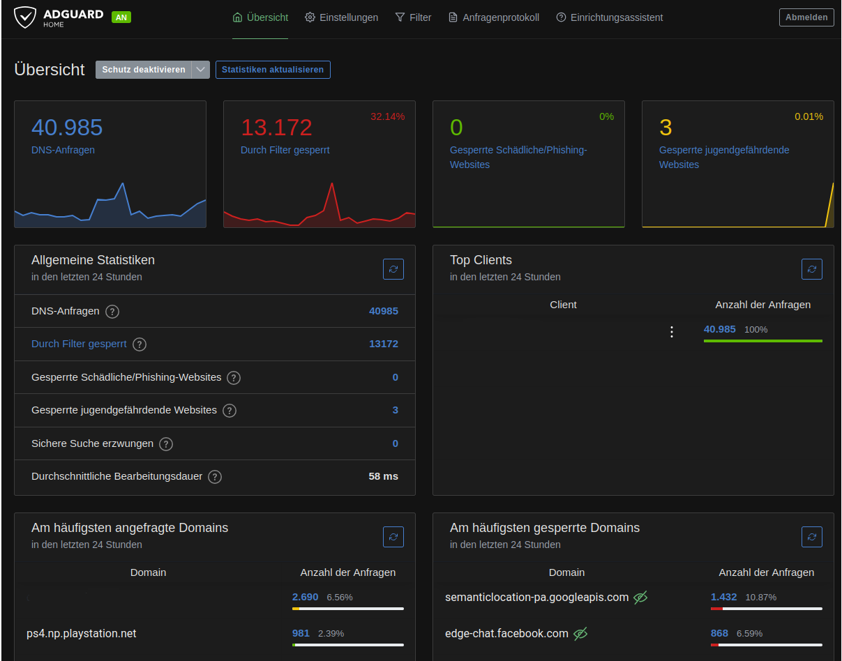 Featured image of post Werbe- und Trackingfilter mittels AdGuard Home