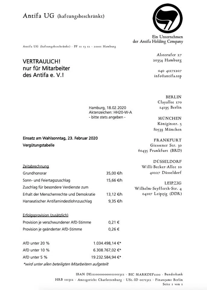 Dieses Schreiben ist eine Fälschung, macht aber immer wieder die Runde und wird unbeteiligten gerne als die Wahrheit verkauft