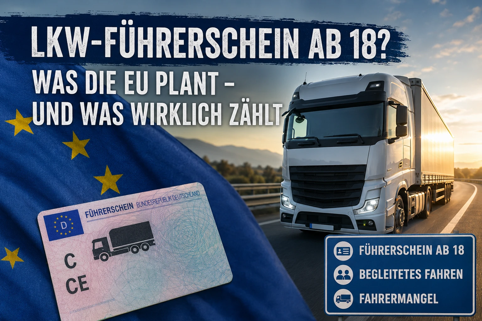 Featured image of post Warum die EU das Lkw-Fahren für junge Menschen erleichtern will