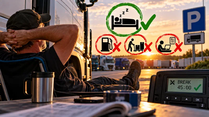 Featured image of post Mach mal Pause – aber richtig: Was im Lkw-Alltag wirklich als Pause zählt