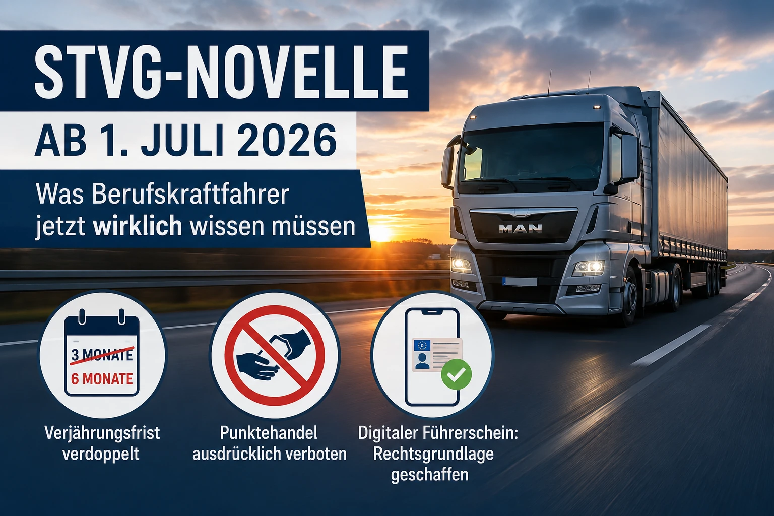 StVG-Novelle ab Juli 2026: Was Berufskraftfahrer jetzt wirklich wissen müssen