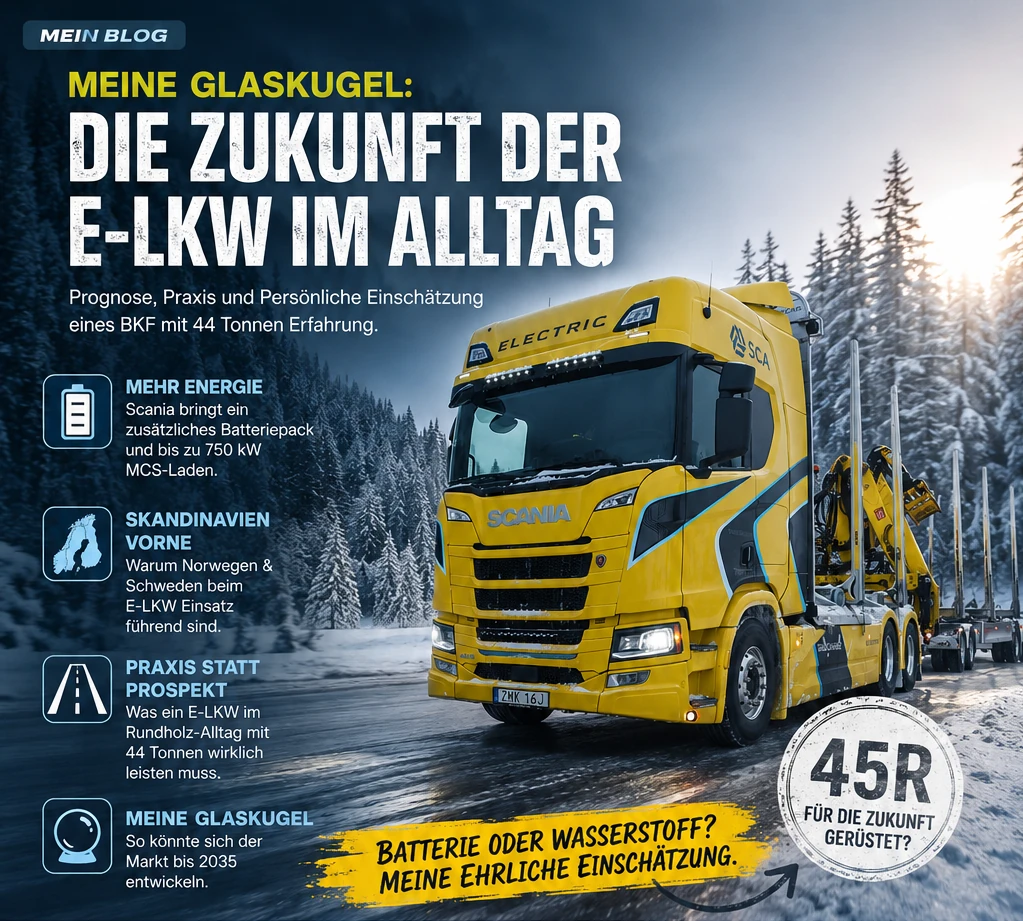 Featured image of post Meine Glaskugel: Die Zukunft der E-LKW im Alltag