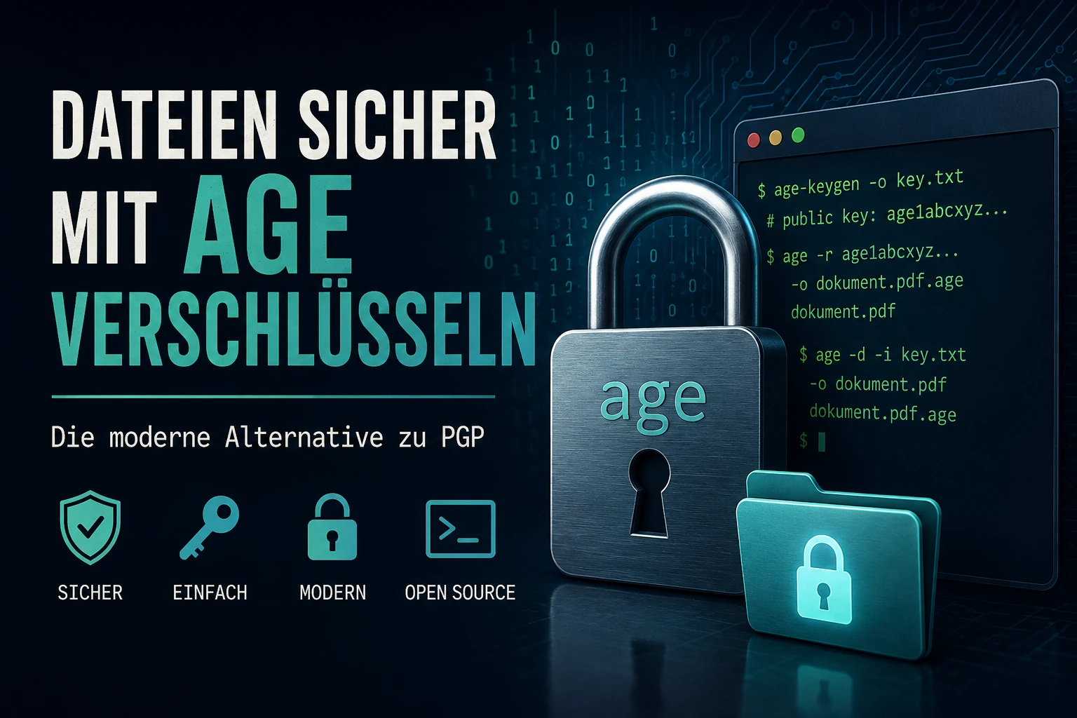 Dateien sicher mit age verschlüsseln – Die moderne Alternative zu PGP