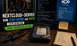 Featured image of post Nextcloud-Server von einer USB-NVMe auf eine interne SATA-Festplatte migrieren – ohne Neuinstallation