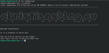 SSH Verbindung zum Raspberry PI