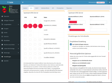 Pi-Hole Konfiguration